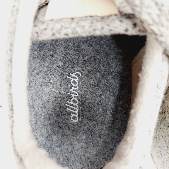 Allbirds Men\'s Merino Wool Sneakers Pink Gray Marled Wool Runners Size 8 M EUC